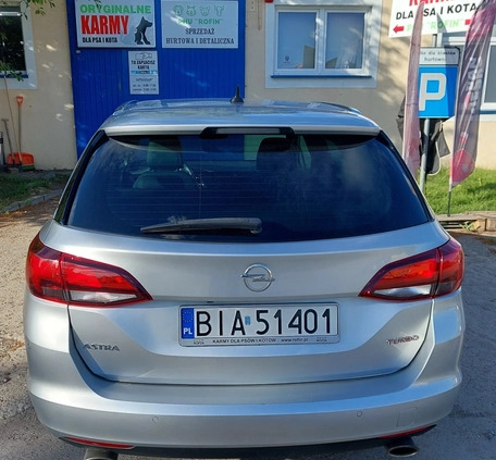 Opel Astra cena 65000 przebieg: 116384, rok produkcji 2018 z Wyrzysk małe 79